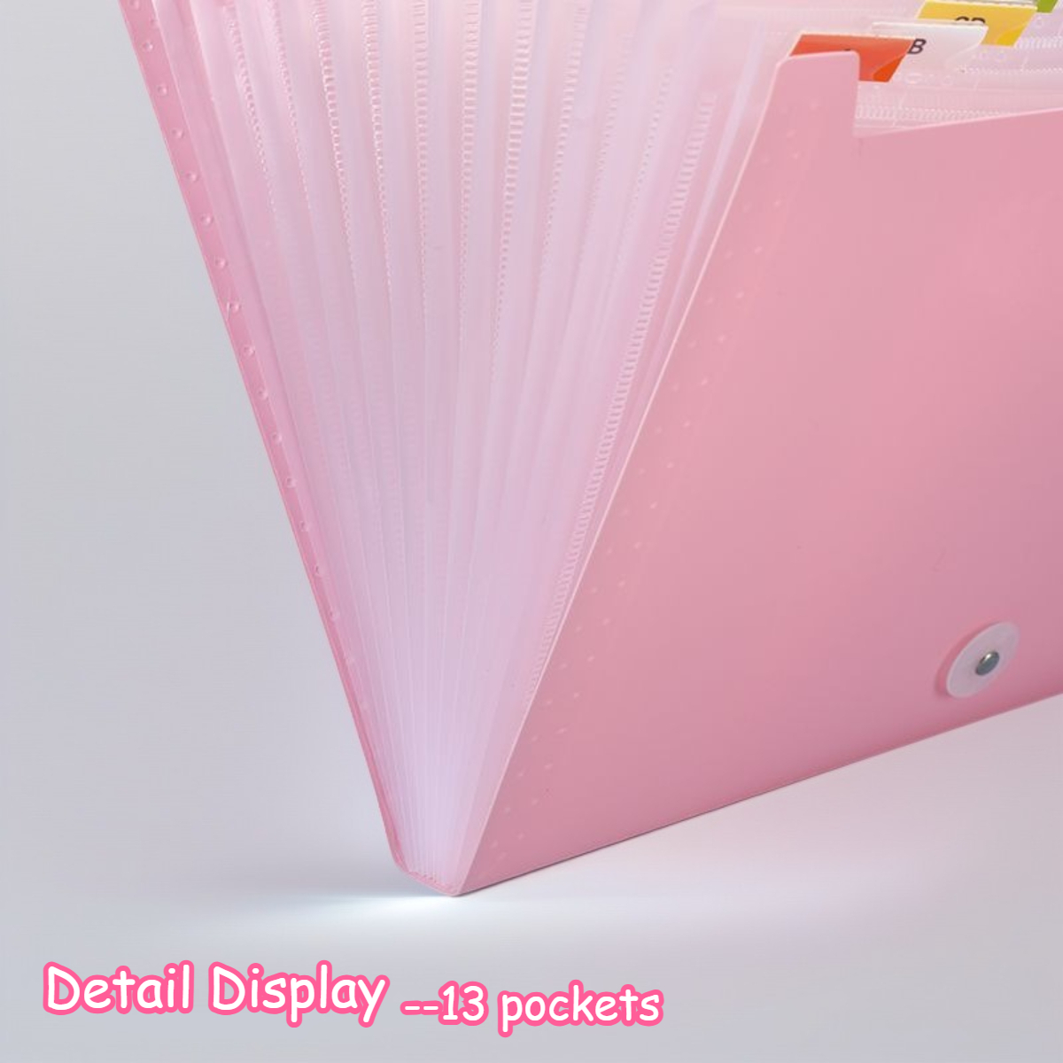 13-Layer Expanding File Folder Long Document Bag File Organizer Paper ...