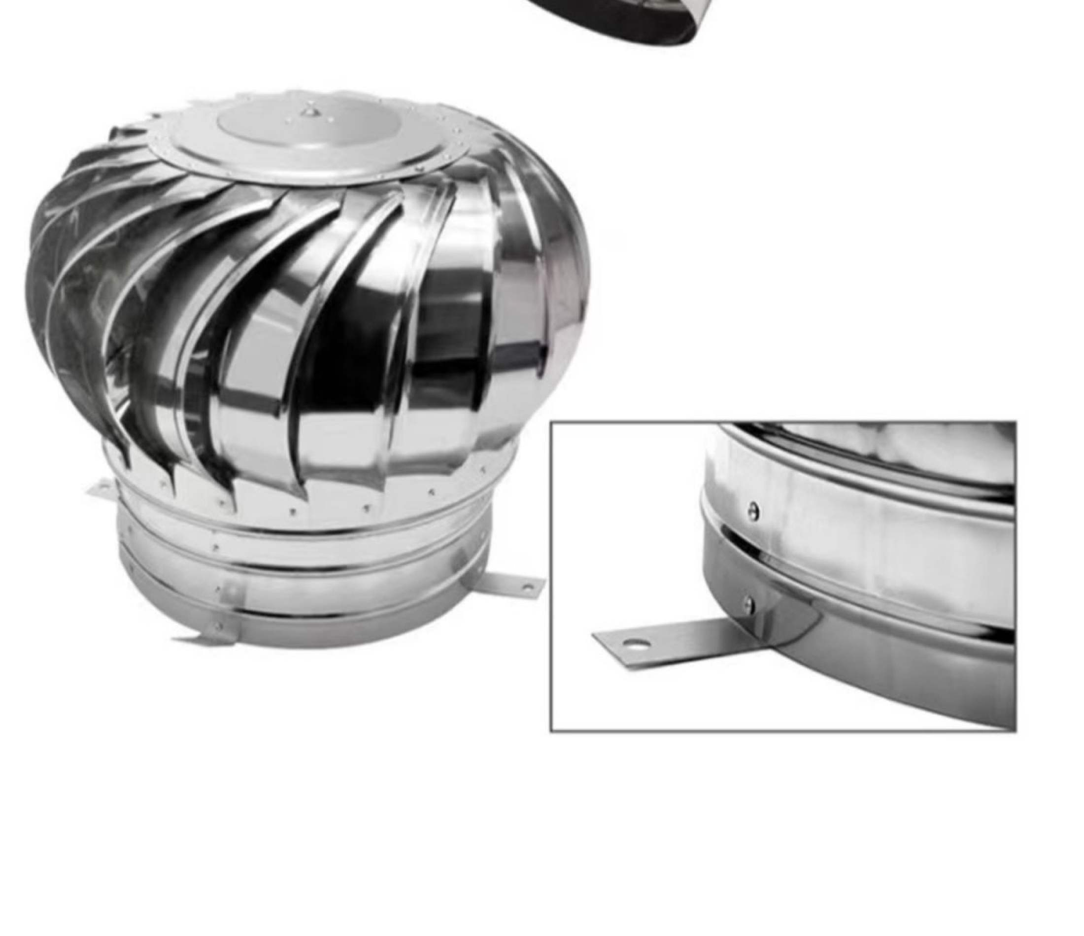 500mm Roof Whirl Turbine Ventilator Powerless Fan for Cooling Exhaust ...