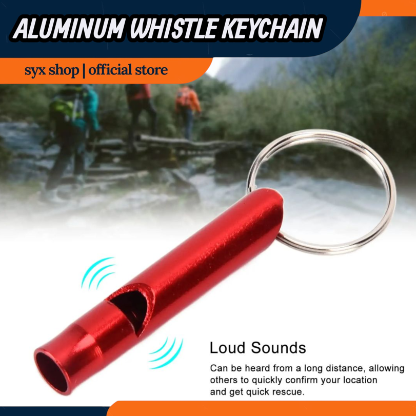 Aluminum Metal Tube Keychain Emergency Whistles outdoor survival kit ...
