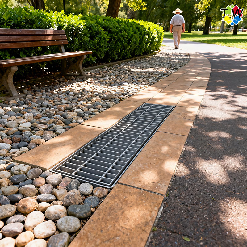 Steel Grating Galvanized Flat/Serated Trench Drain Cover Car Drain ...