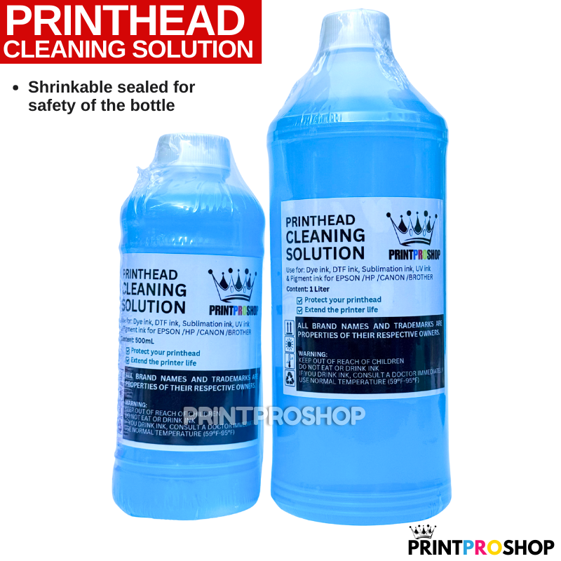 1 Liter & 500ml Blue Printhead Cleaning Solution for Dye ink, Dtf ink ...