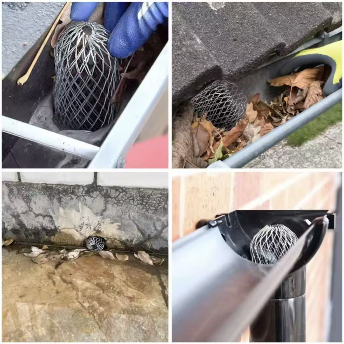 Gutter Guard Drain Debris Floor Aluminum Leaves Blockage Net Cover ...
