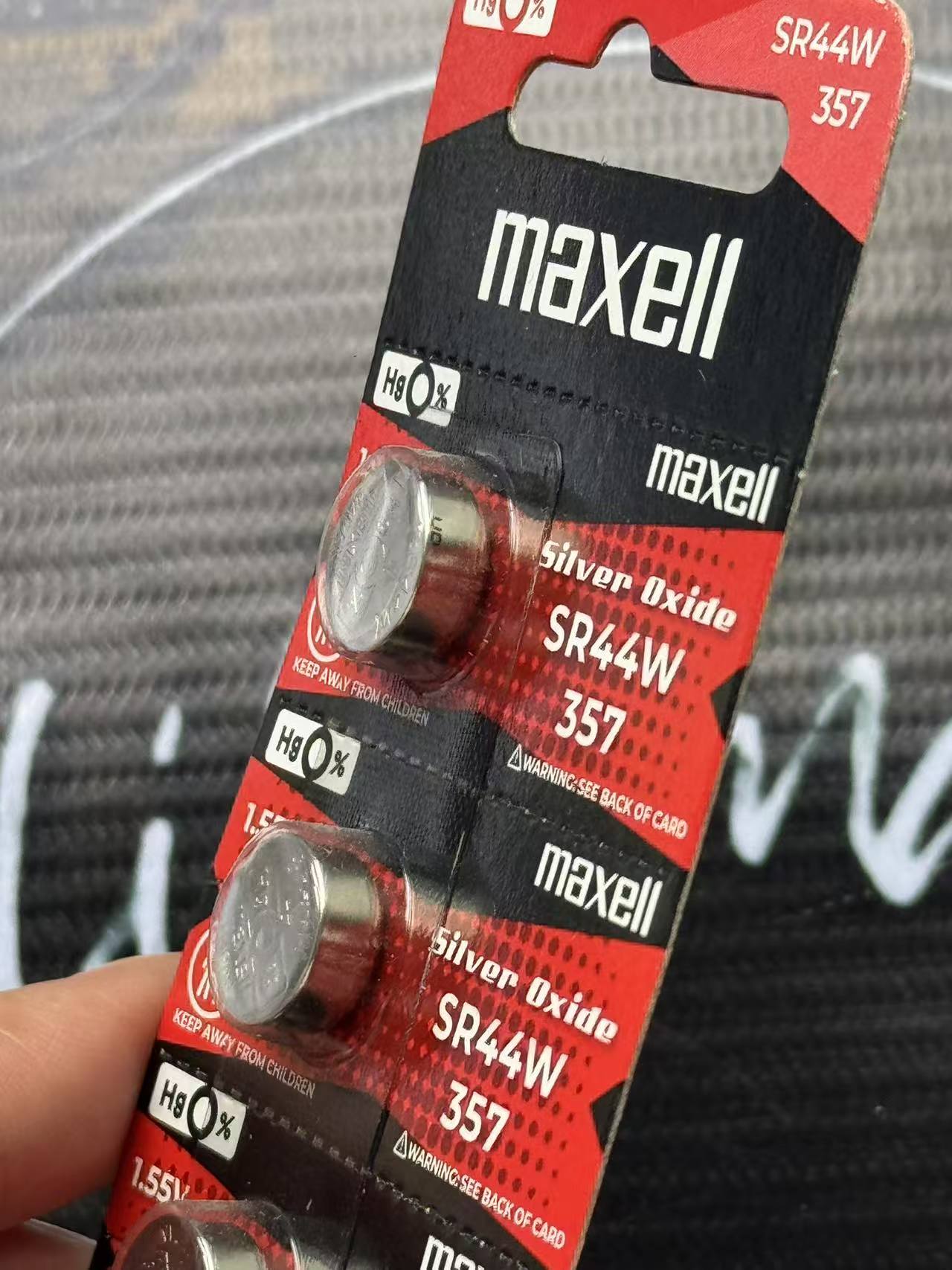 Maxell SR44W 357 165mAh 1.55V Silver Oxide Button Cell Battery | Shopee ...