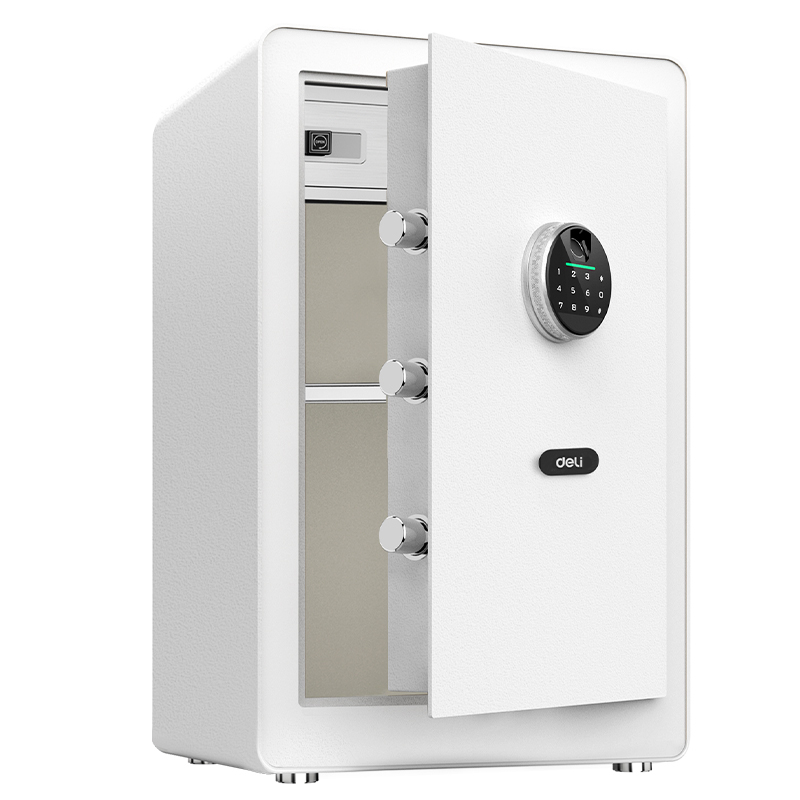 Deli Fingerprint Safety Vault Electronic Digital Money Box Key Password ...