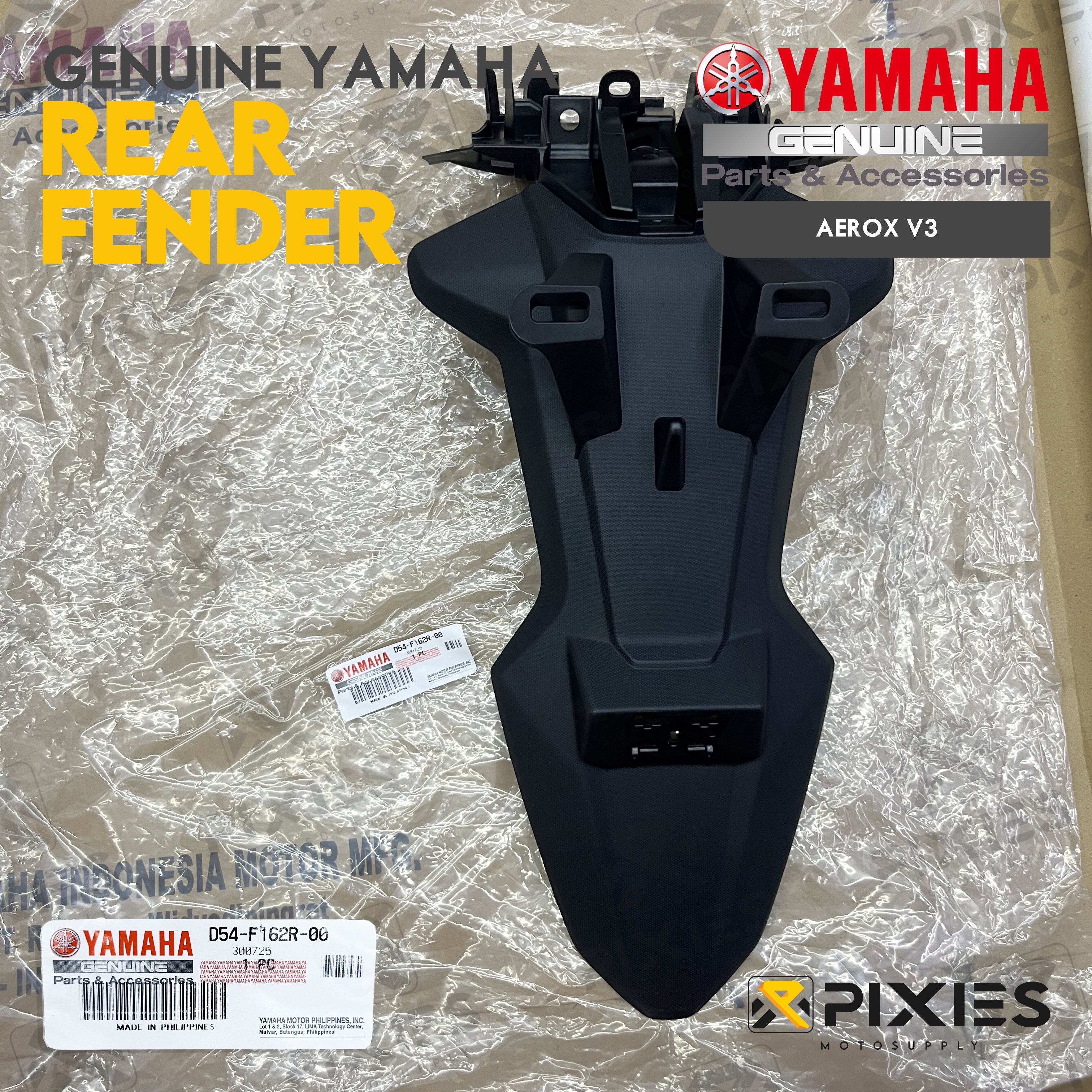 YAMAHA GENUINE REAR FENDER FOR AEROX V3 / AEROX 2025 / AEROX SP / AEROX ...