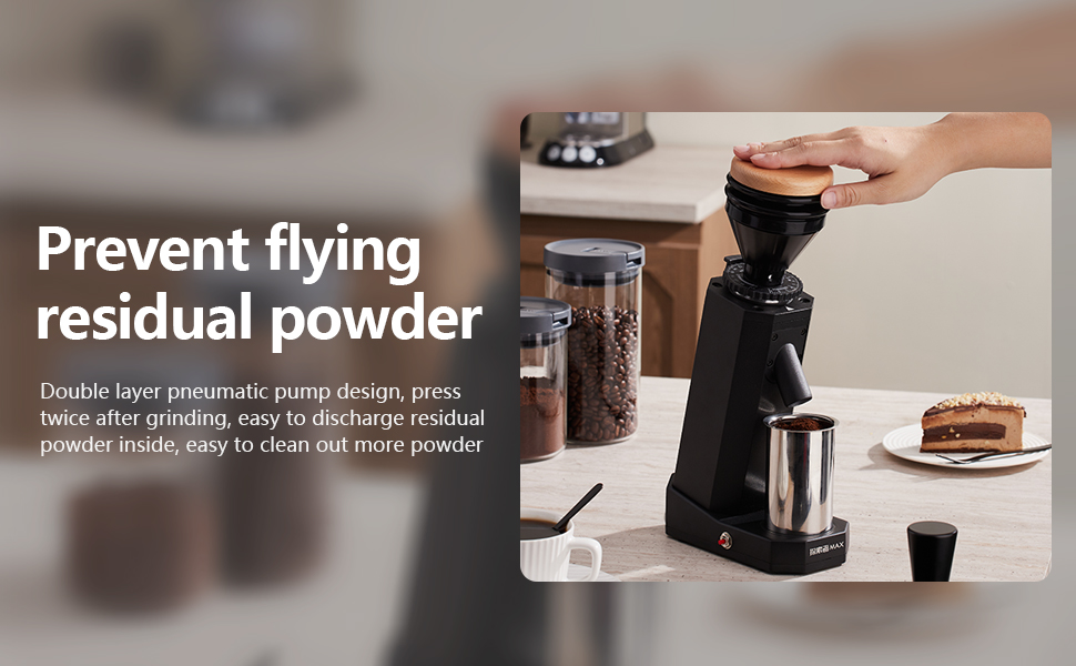 STARSEEKER Max Electric Coffee Bean Grinder 40MM Cone Knife Stepless ...