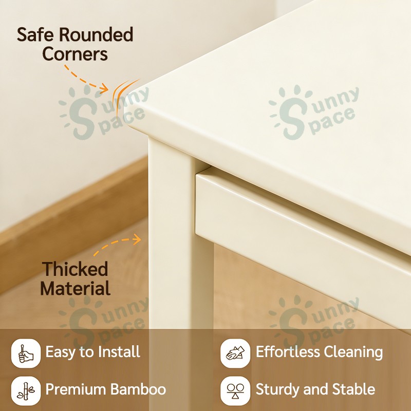 Foldable computer table study table Bamboo office table for adults ...