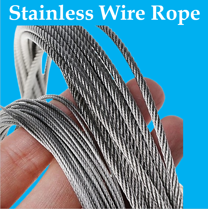 Toyu 10-15 Meters 1-2-3-4mm Stainless Steel Wire Rope Grade 304 Wire ...