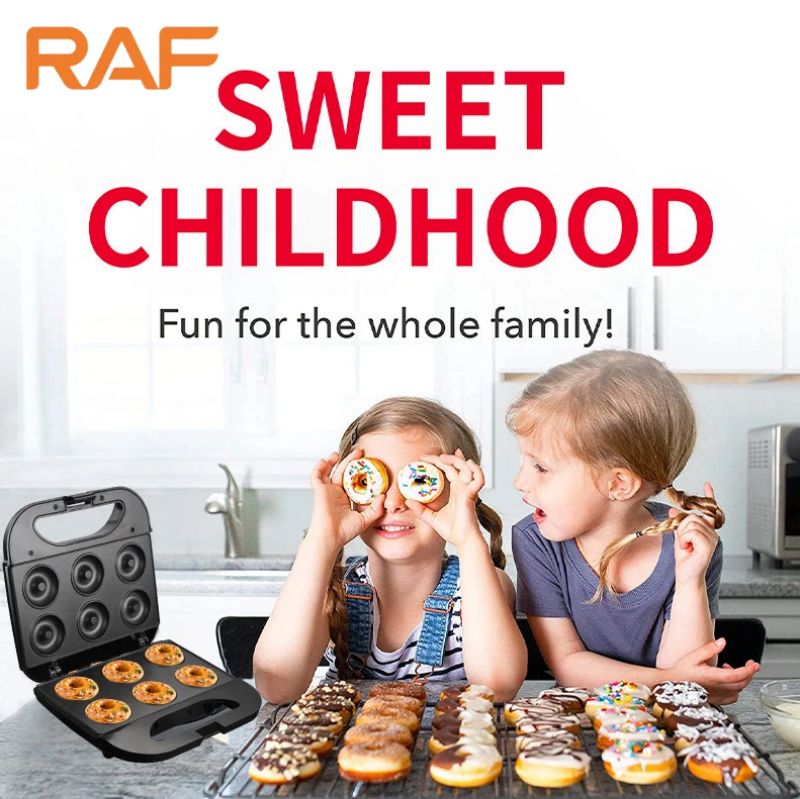 6 Holes Donut Maker Mini Donut Machine Sandwich Maker Breakfast Maker ...