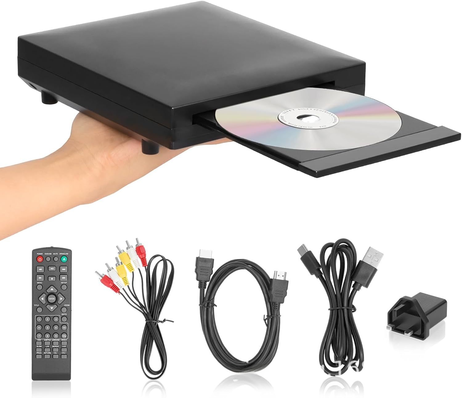 Mini Home DVD VCD CD EVD Player Full Format HD Disc Player | Shopee ...