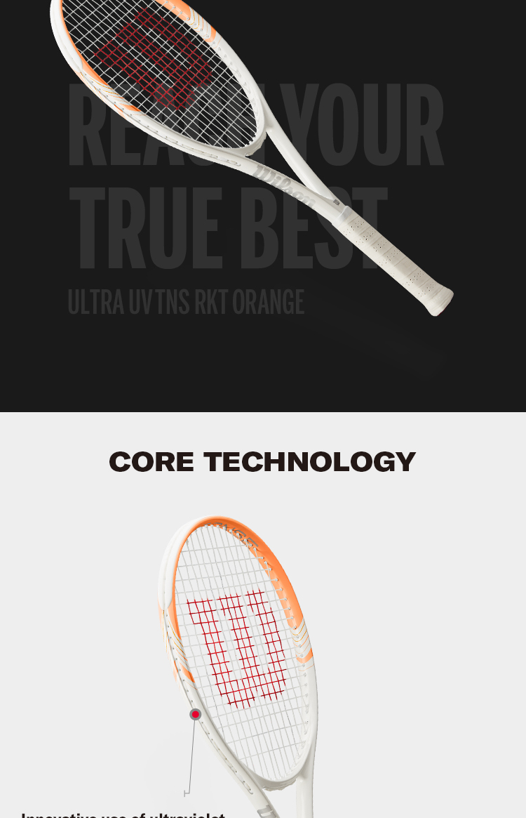 UV Color Changing | Wilson ULTRA UV Tennis Racket (Strung) Recreational ...