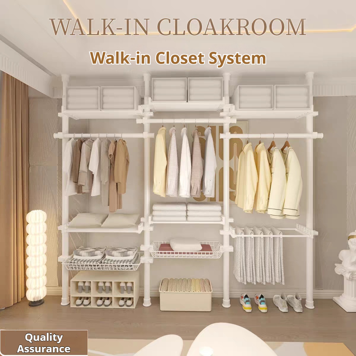3.5M Adjustable Stainless Wall Clothes Rack Sampayan Standing Clothes ...