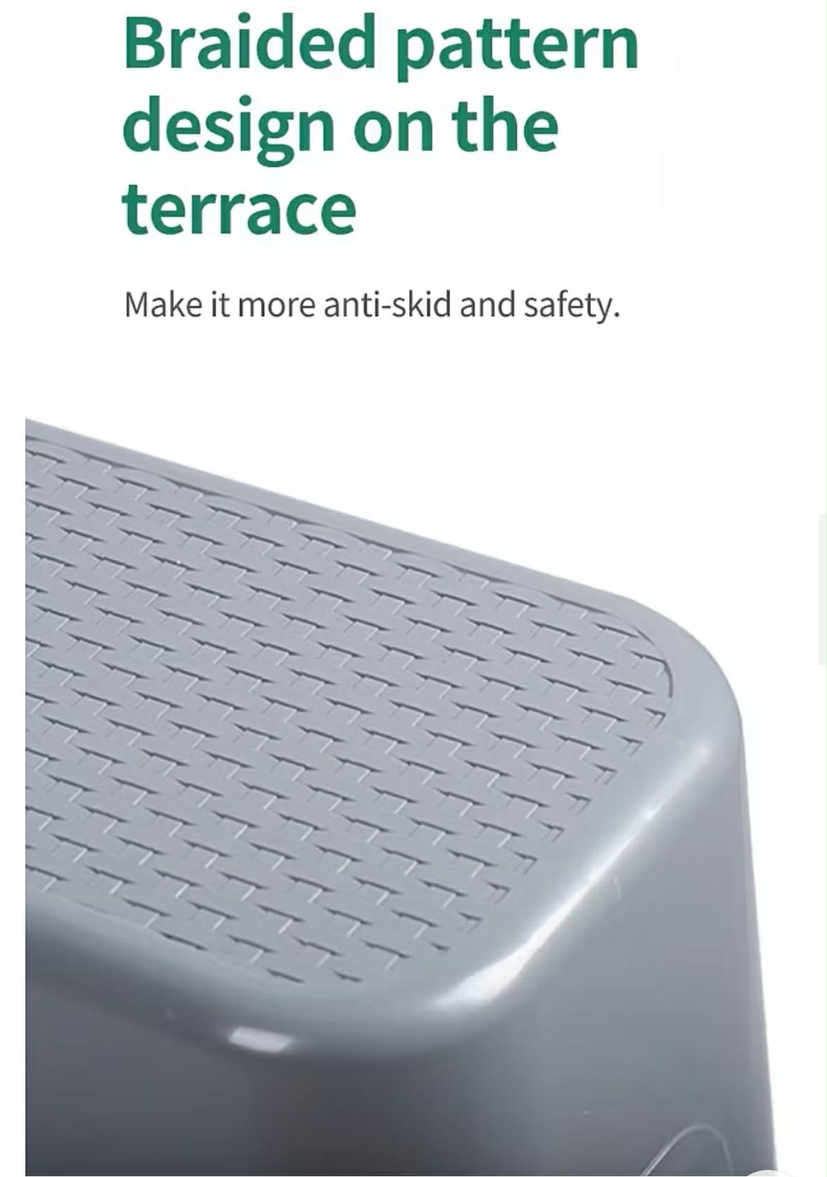 2 Step Ladder Stool Plastic | Heavy Duty Step Stool Anti-Slip for Home ...