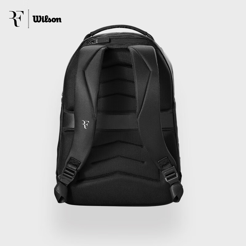 ROGER FEDERER | Wilson RF TENNIS BACKPACK Black Bag 2-Racket Capacity ...