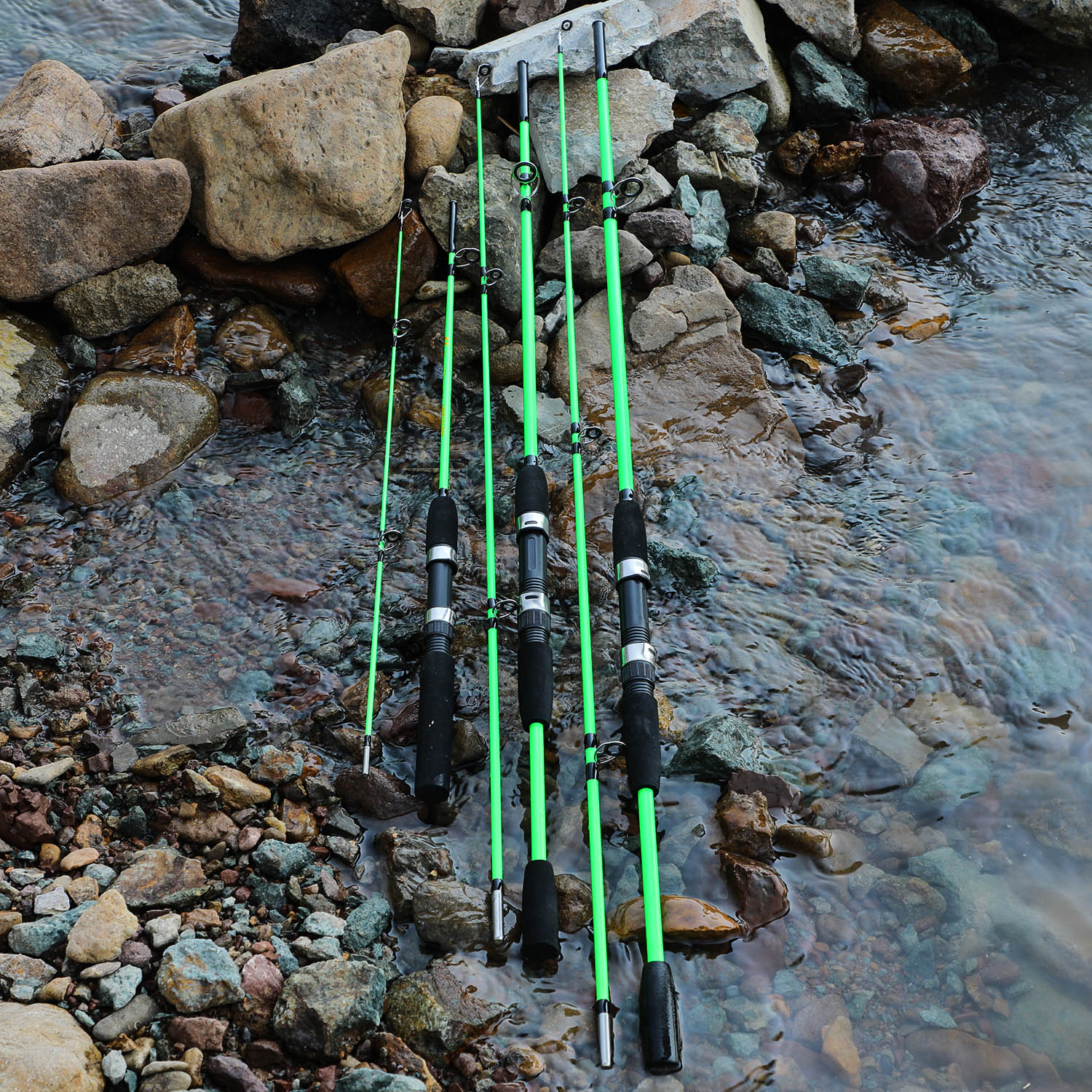 Sougayilang 2 Sections 1.2 -2.1M Solid Spinning Fishing Rod With EVA ...