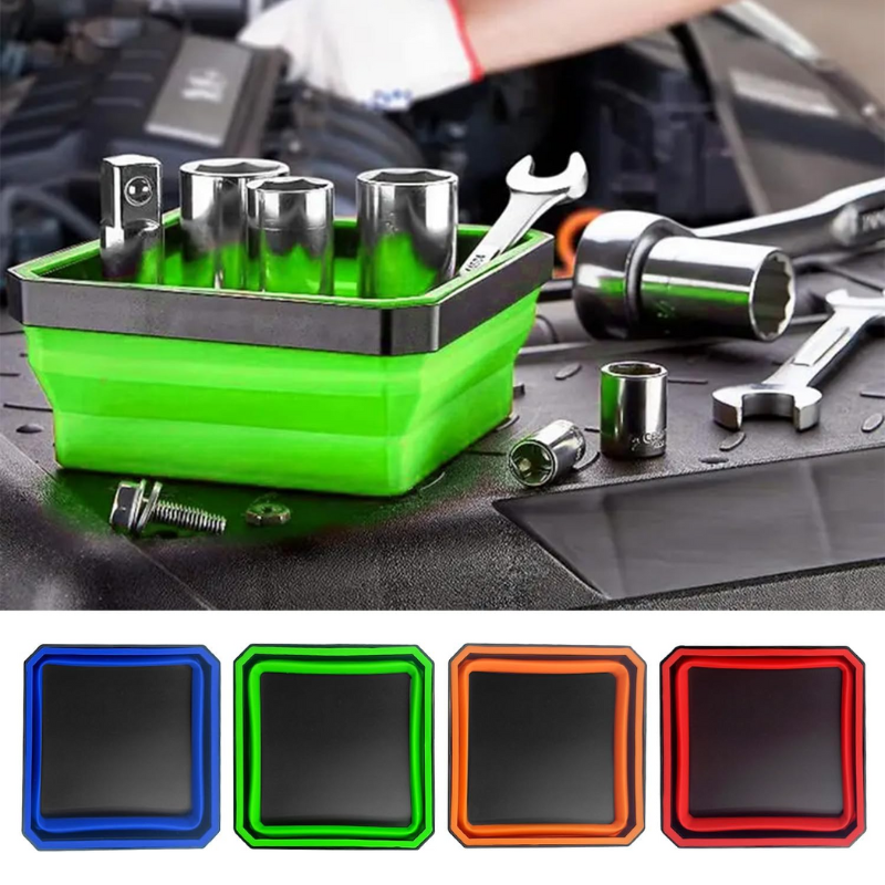 Multi-color Collapsible Magnetic Screw Tray Set Holder Color-Coded ...