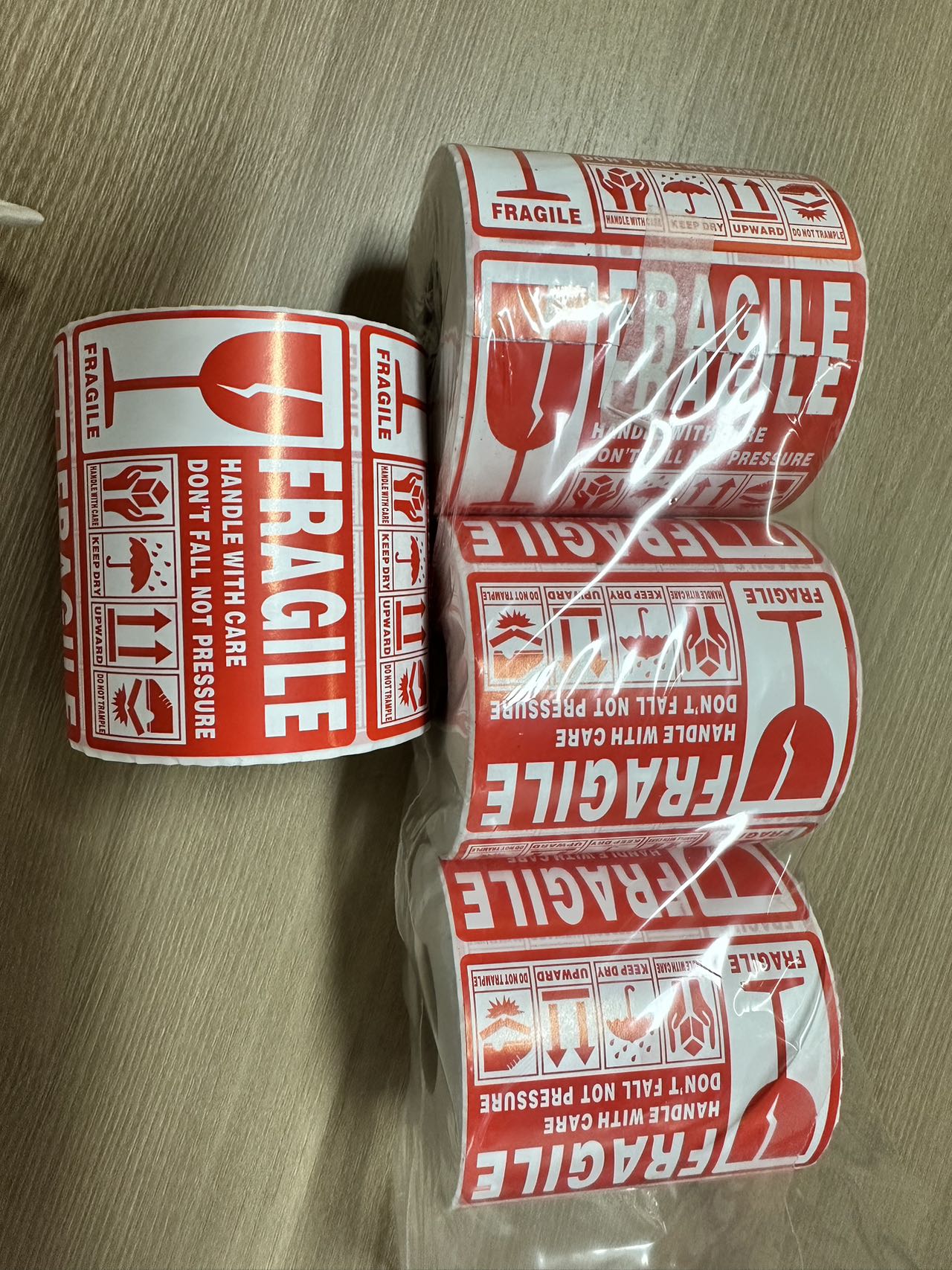 Fragile Stickers 500pcs/Roll 2 x 3 inches Handle with Care Packing ...