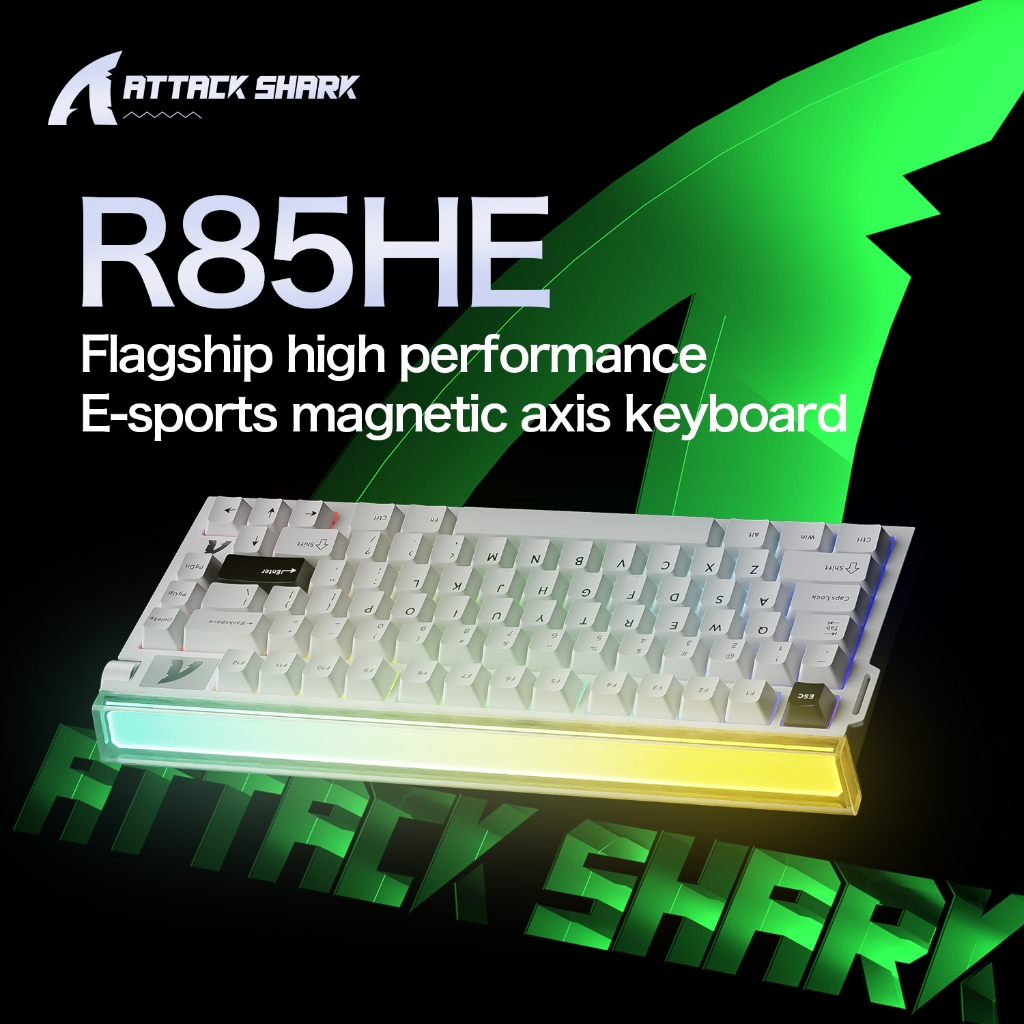[2026 SALE] Attack Shark R85HE Wired Mechanical Keyboard with Lightbox ...
