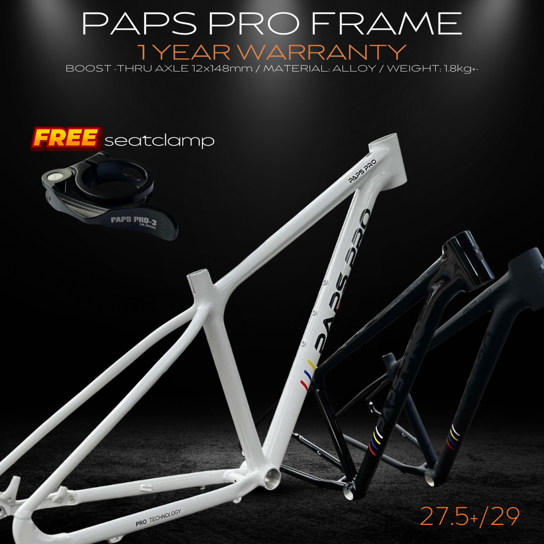 PAPS PRO ALLOY FRAME BOOST THRU AXLE 27.5+/29 1 YEAR WARRANTY for ...
