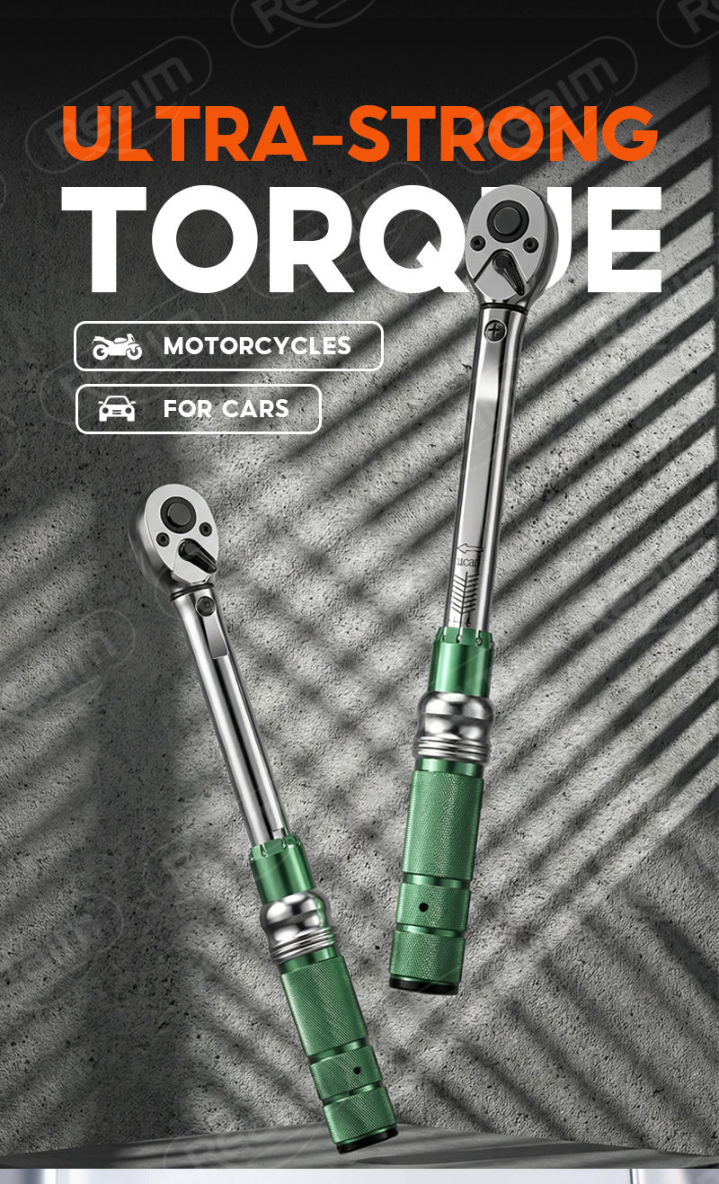 REAIM Torque Wrench 1/2'' 20-220NM 3/8'' 10-110NM Ratchet Wrench for ...