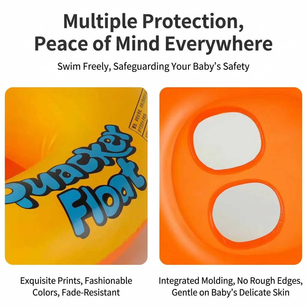 Kids Salbabida Floater Inflatable Swimming Floater Yellow Duck Seat ...