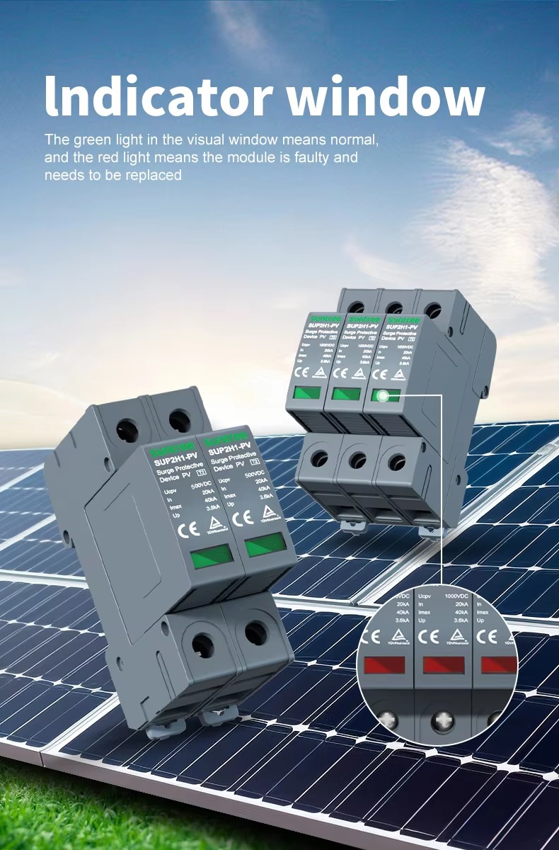 SUNTREE Solar PV Power DC Surge Protective Device SPD 40kA 500V 800V 2 ...