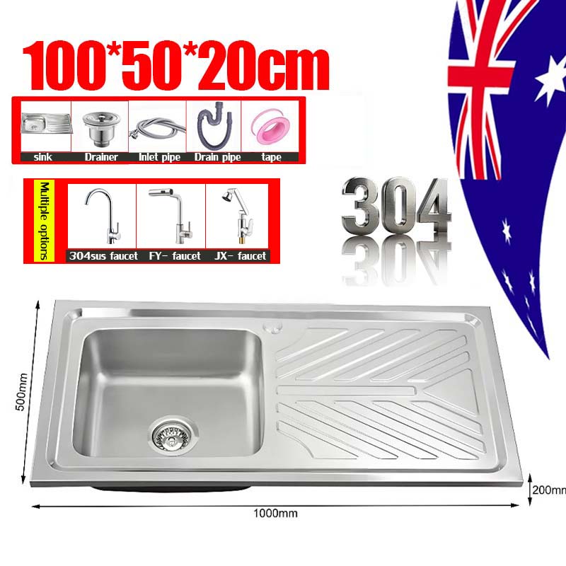 [2026 NEW ]304 kitchen sink Embedded Installation-free 75/100/120CM ...