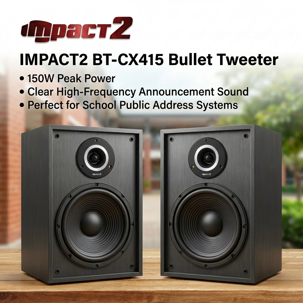 Impact2 BTCX415 Bullet Professional Car Tweeter 4inch 150W High-Power ...