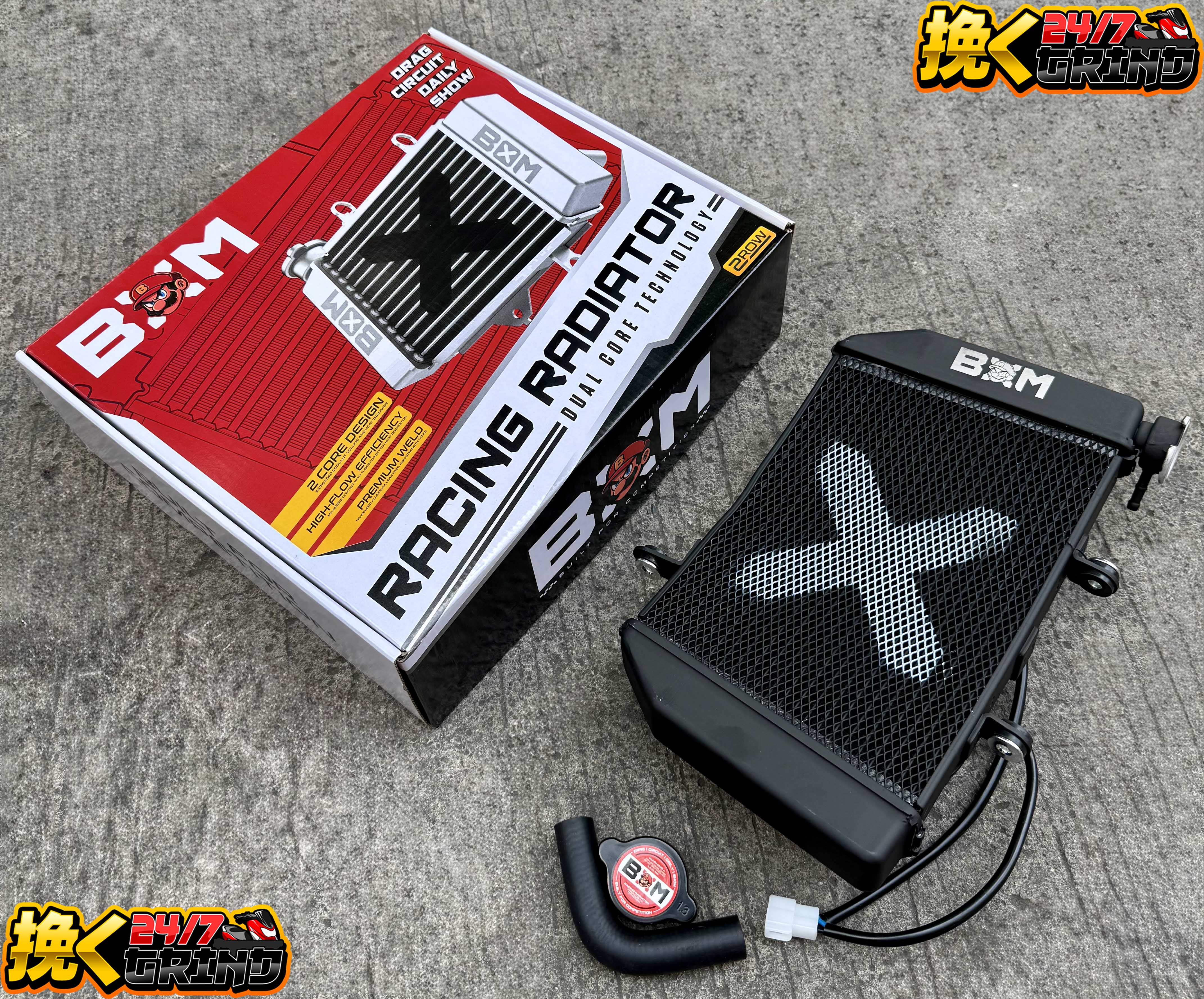 BOM X Racing Radiator 2rows For Nmax/Aerox/Click/Pcx160/Adv160 ...