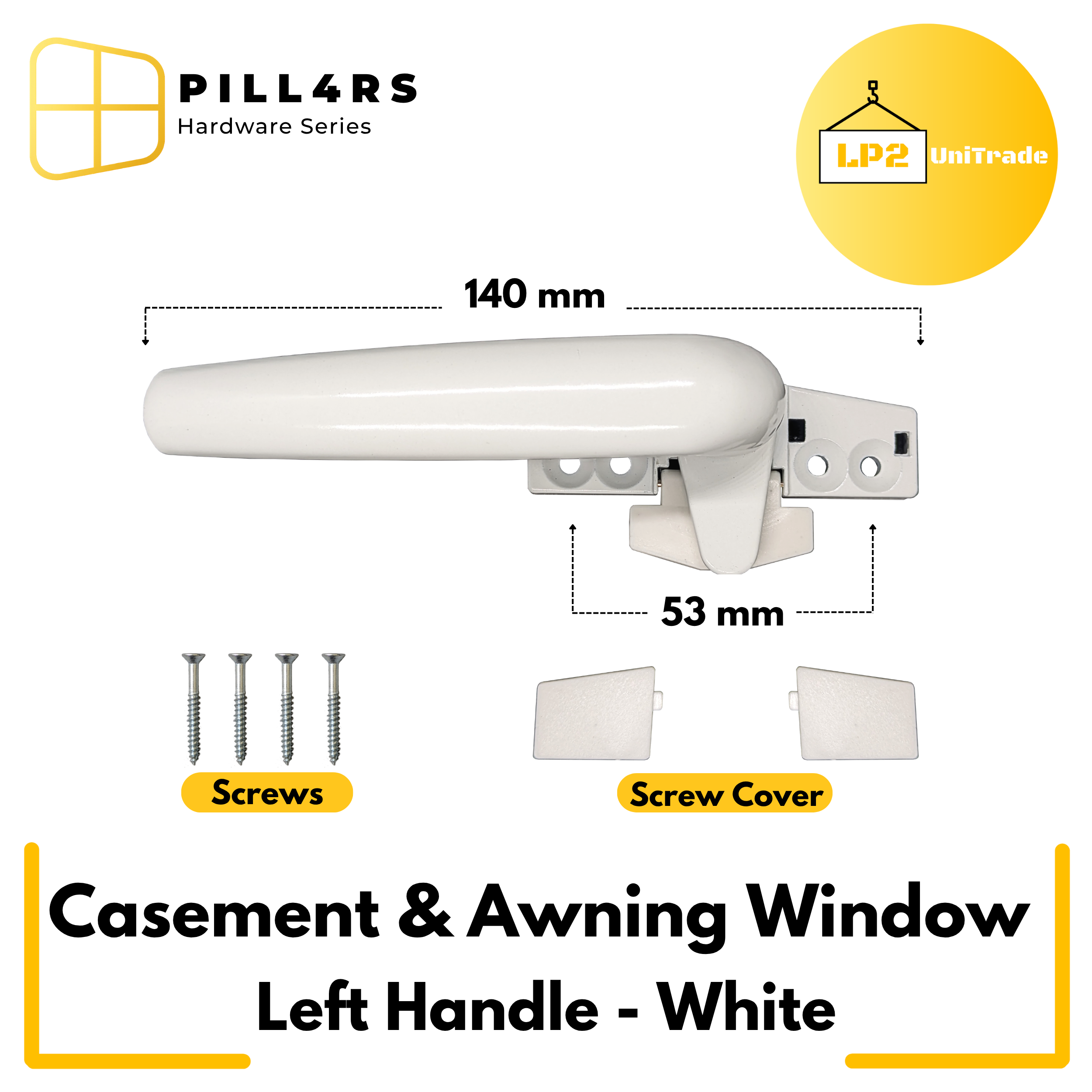 Cam Handle for Awning Window YC38 | Casement Window Handle Left/Right ...