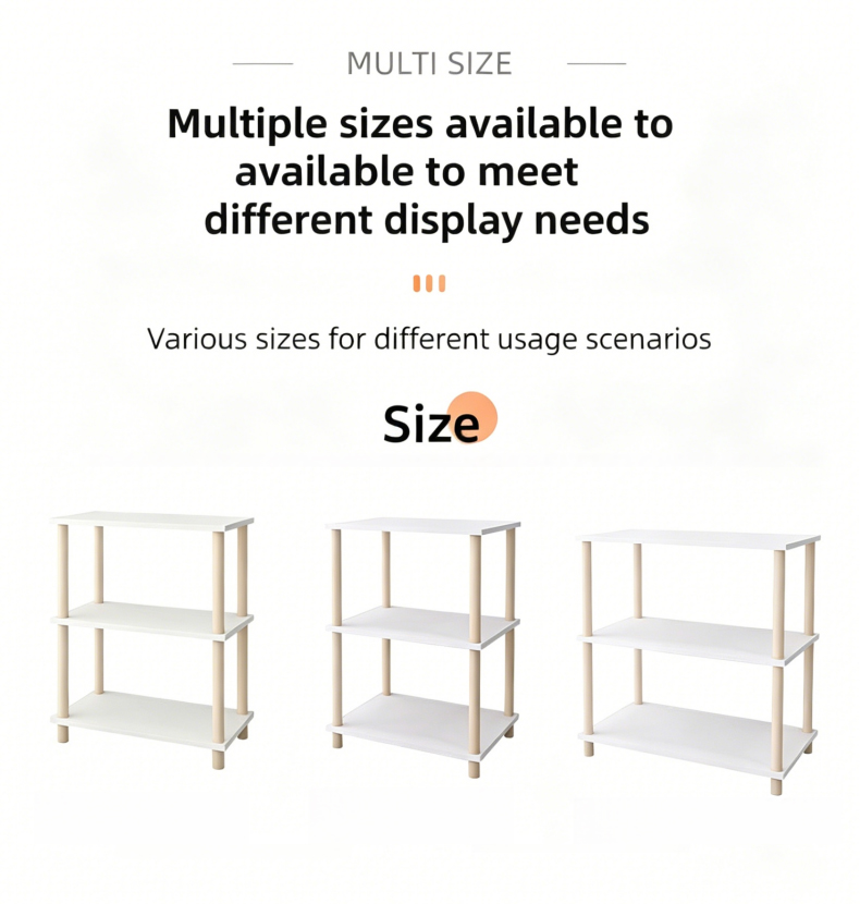 Wooden Shelf Rack Multi Layer Heavy Duty Storage Organizer Easy ...