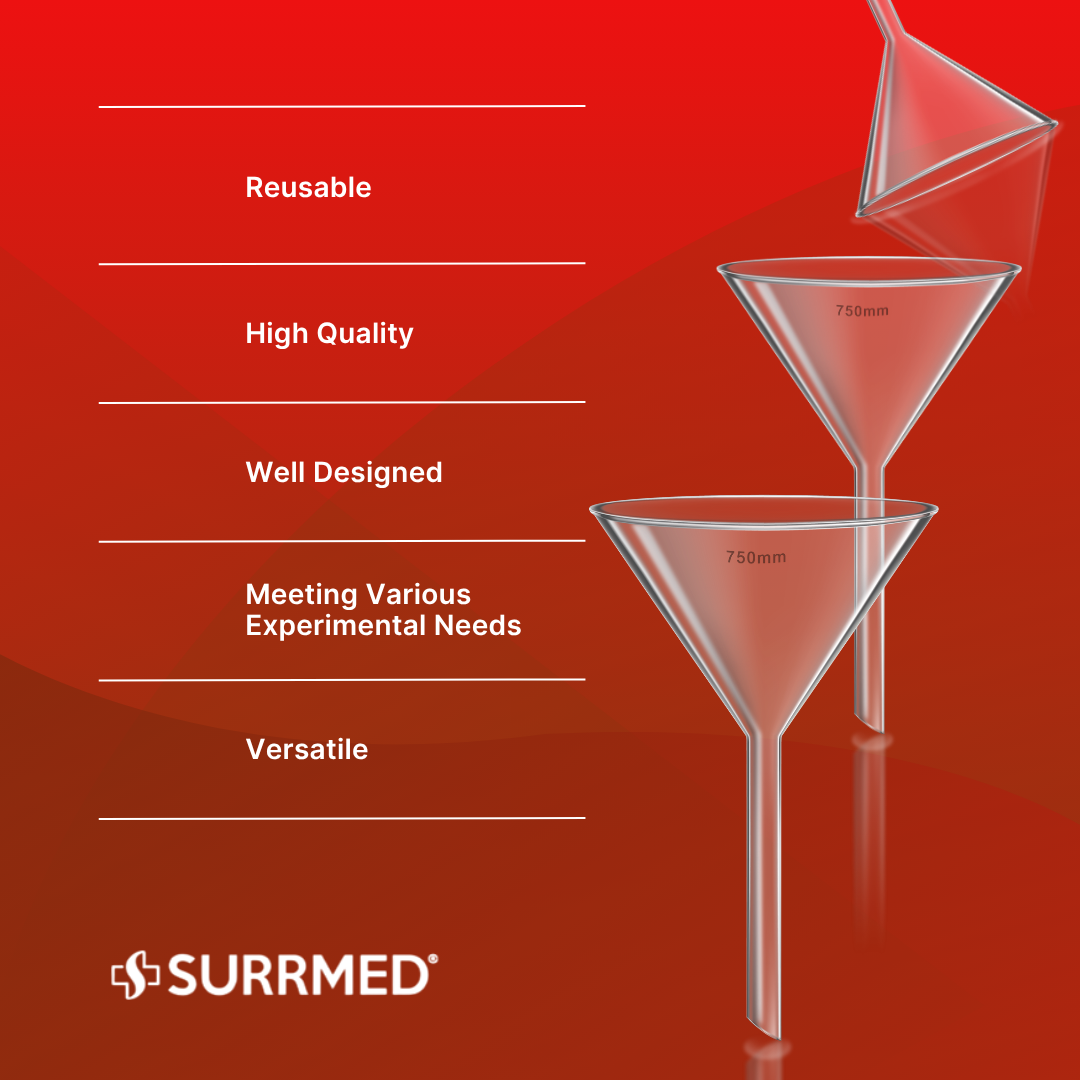 SURRMED Short Stem Funnel - Versatile Laboratory Glassware and ...