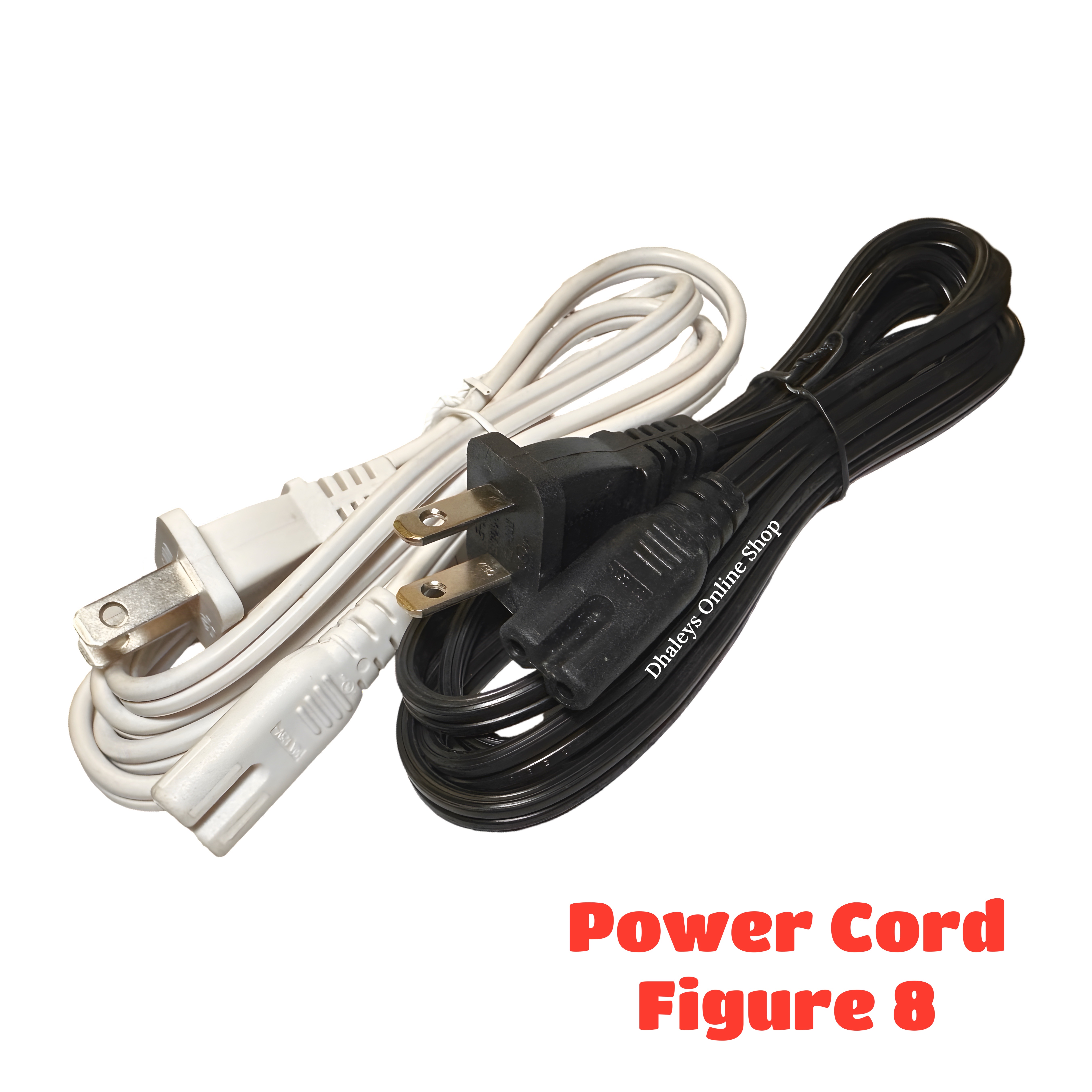 Heavy Duty Universal Figure-8 Power Cord IEC C7 2-Prong Cable for TV ...