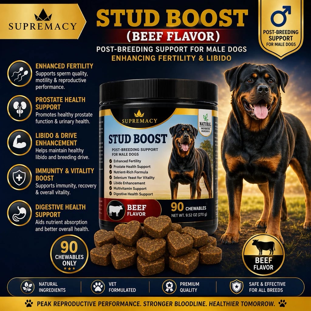 Supremacy Stud Boost Fertility Treats for Dogs Enhance Male ...