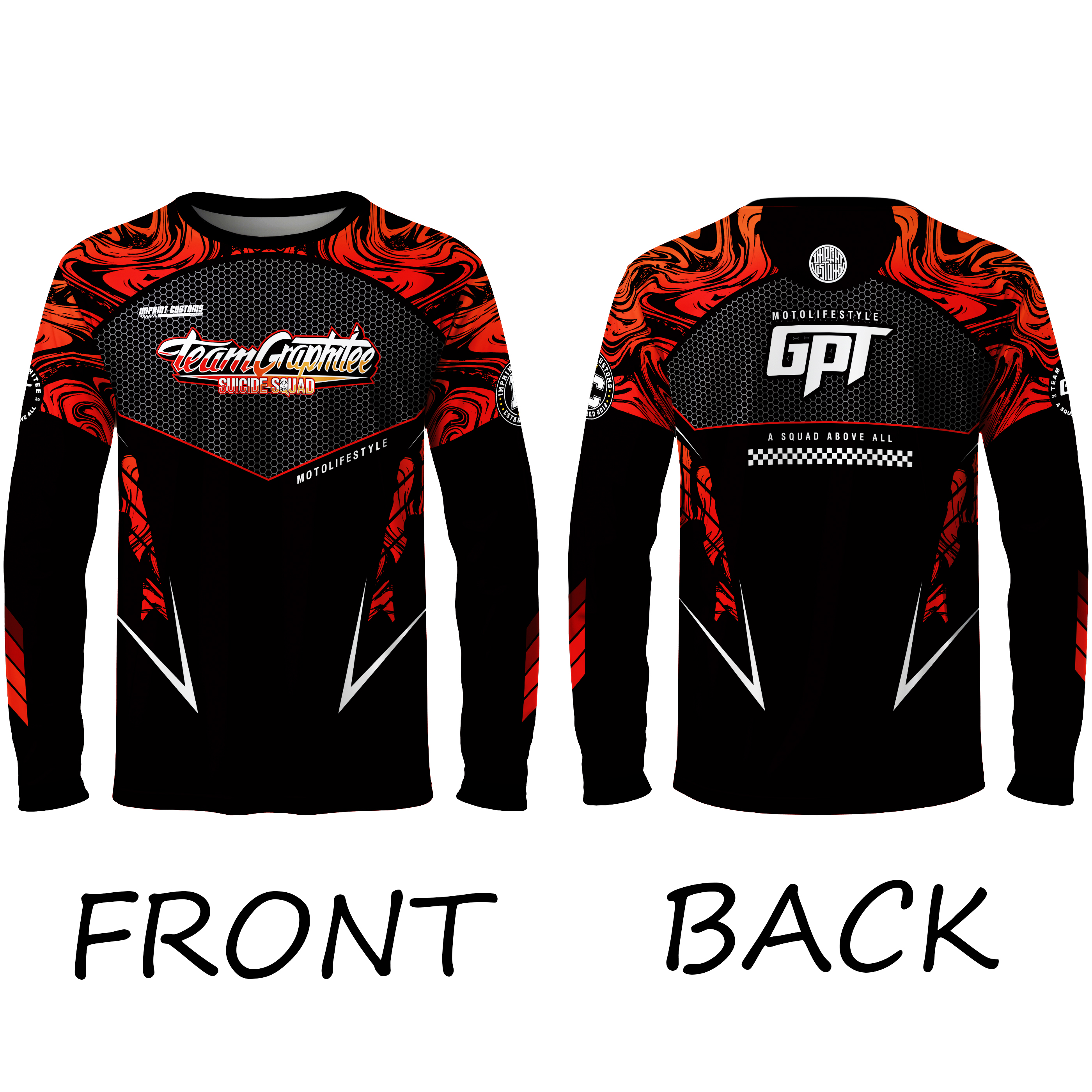 Men's Motorcycle Riding Dri-fit Jersey LongSleeve for Sports and ...
