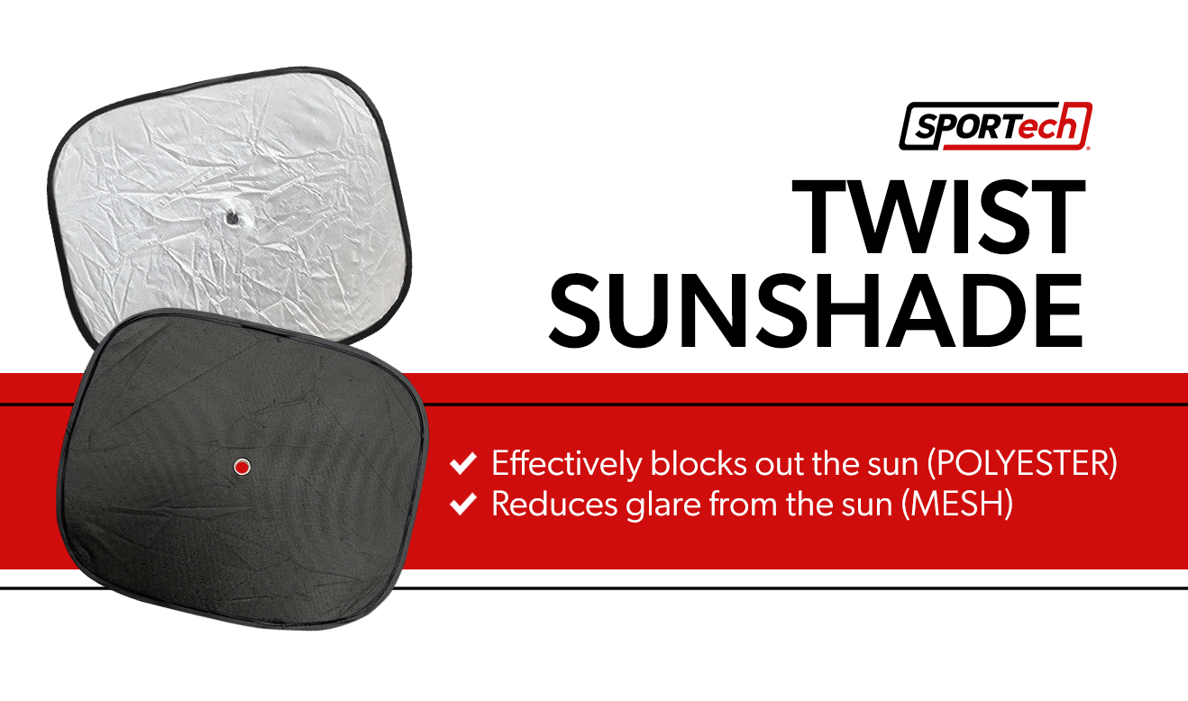 SPORTech Twist Sunshade for Windows - Reduces Glare, Heat Protection ...