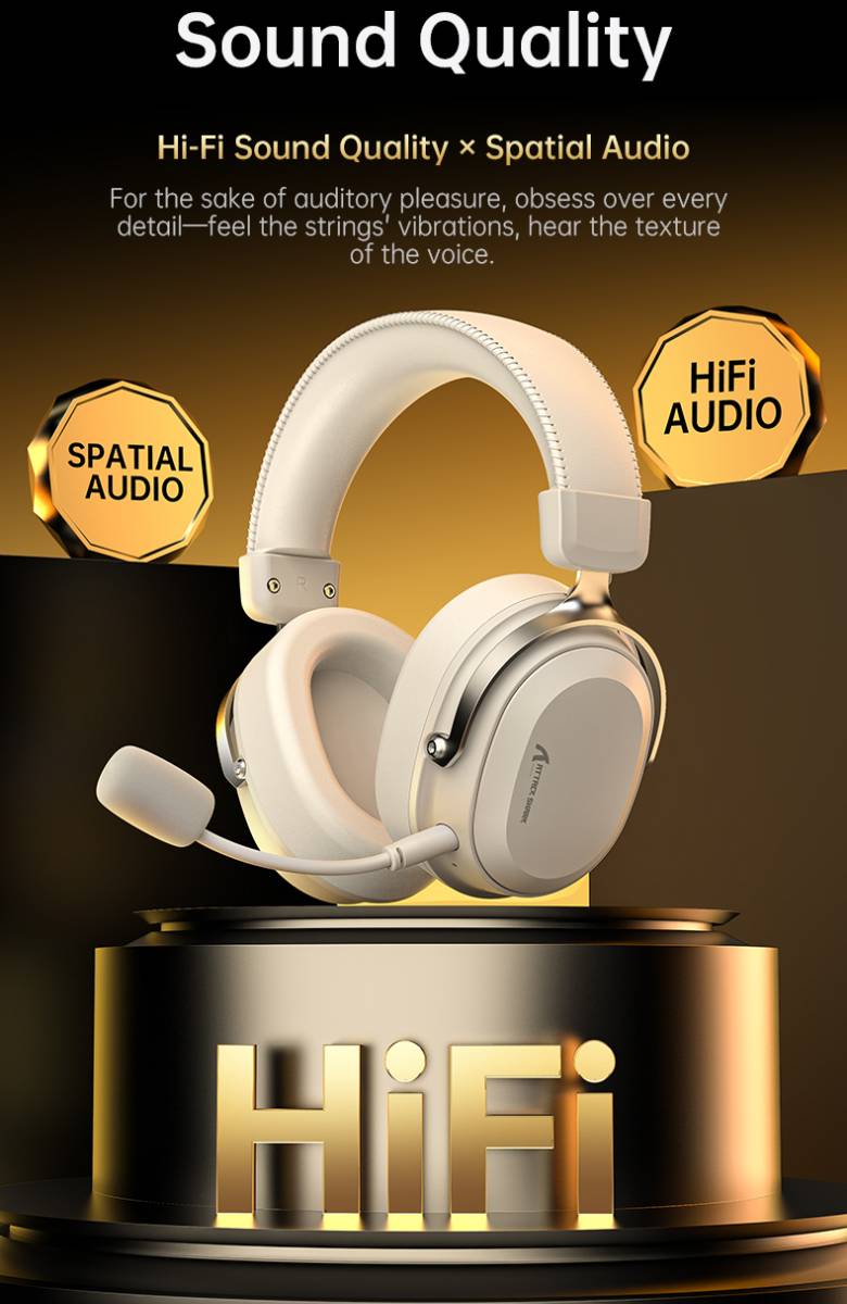 Attack Shark L30 PRO Wireless Gaming Headset Long Battery Life ...