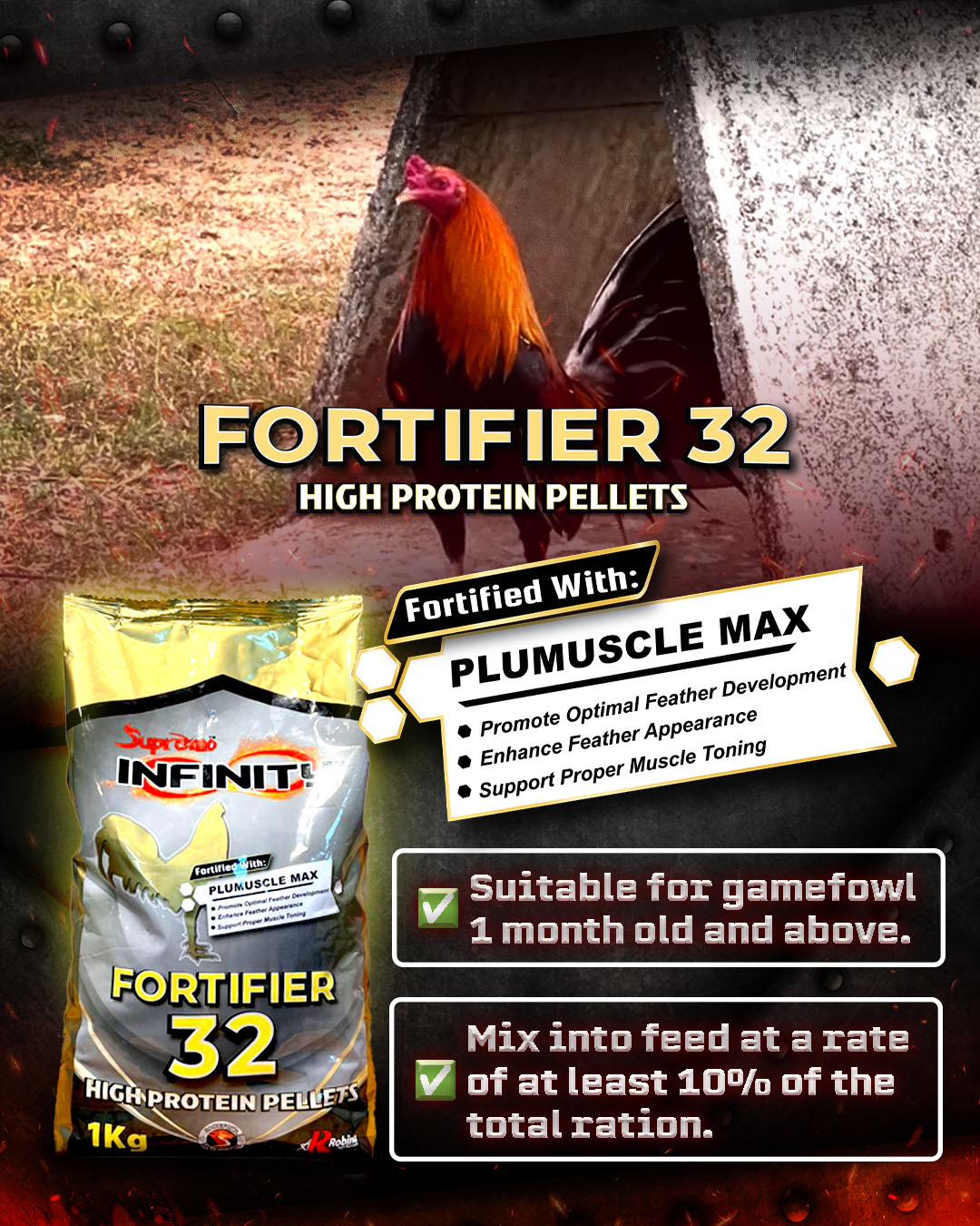 Supremo Infinity Chicken Feeds 1kg Pack | Shopee Philippines