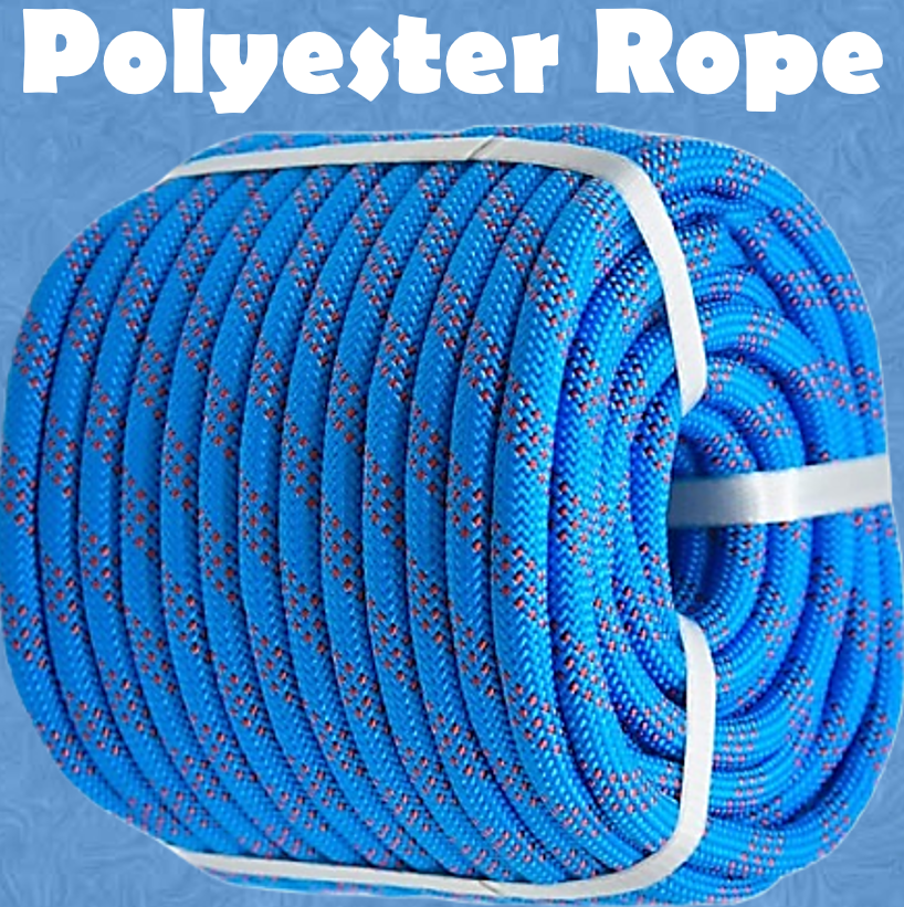 Polyester Rope 12-16mm 10m Solid Braid Low Stretch Static Rope High ...