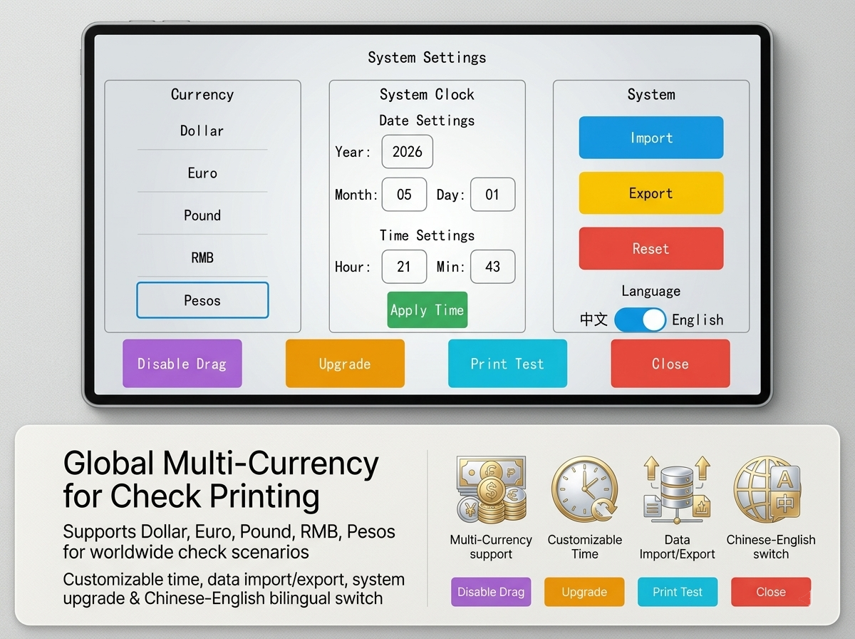 Intelligent Cheque Printer/Check Printer/Check writer/with free 1 ...