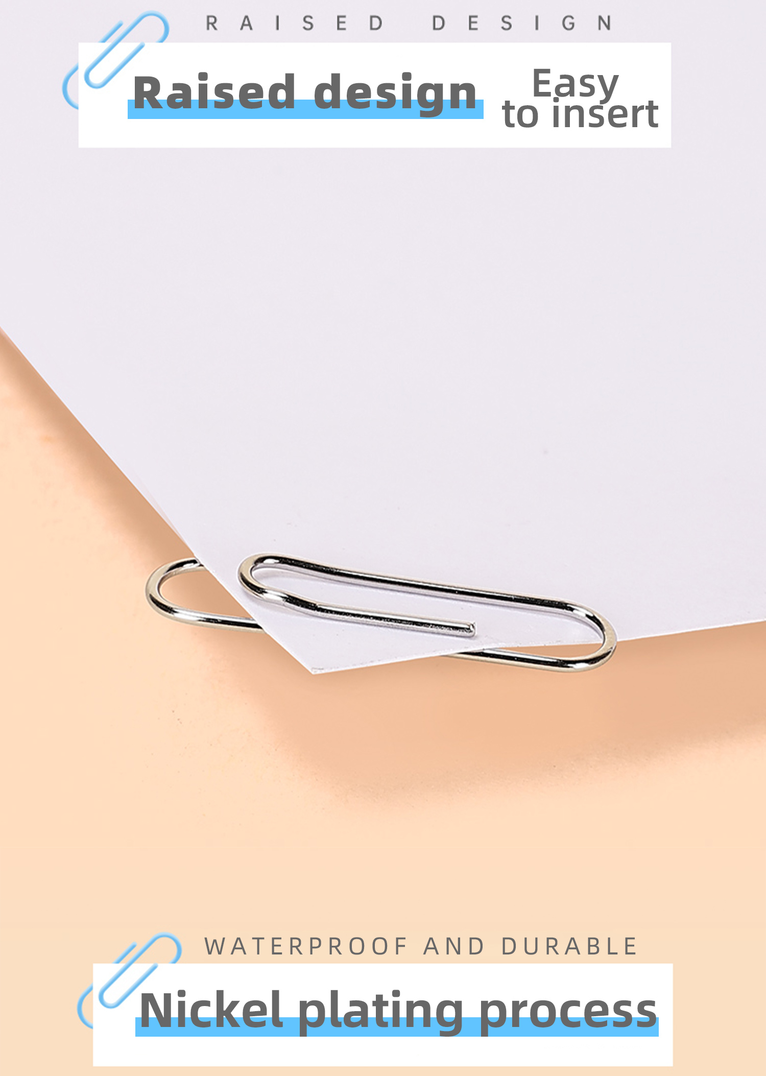 Paper Clips 1000Pcs Binding Clips Small Metal Paperclip Paperclip ...