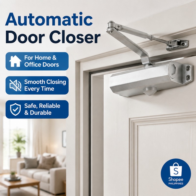 Automatic door closing device stainless metal buffer door closer silent ...