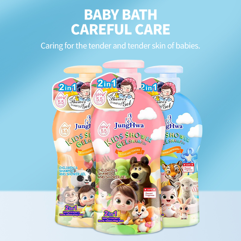800ML Baby Shampoo & Body Wash 2 in 1 Fruit Scent Gentle Cleanser for ...