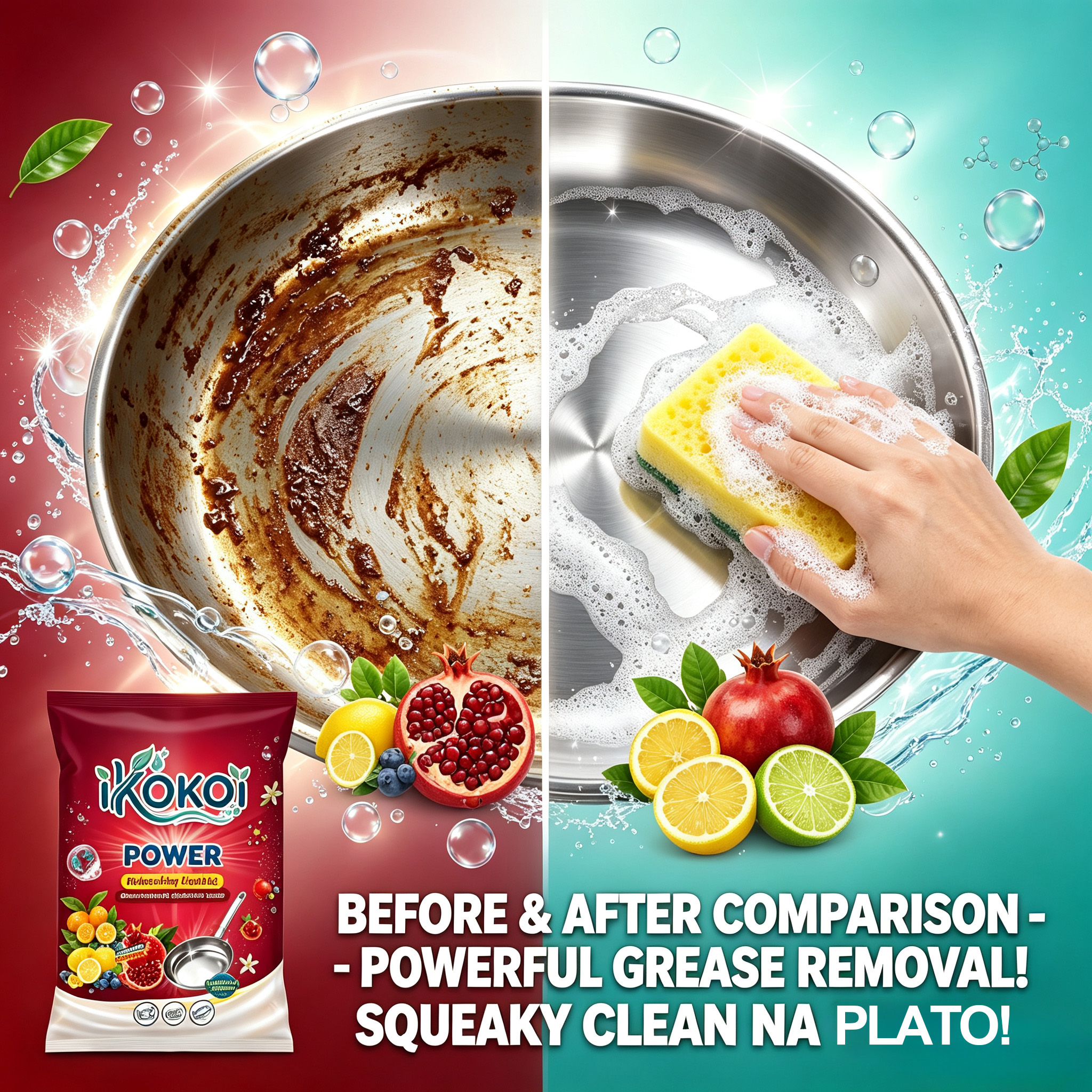IKOKOI 18L Diy Dishwashing Liquid Easy Mix Formula Heavy Duty Grease ...