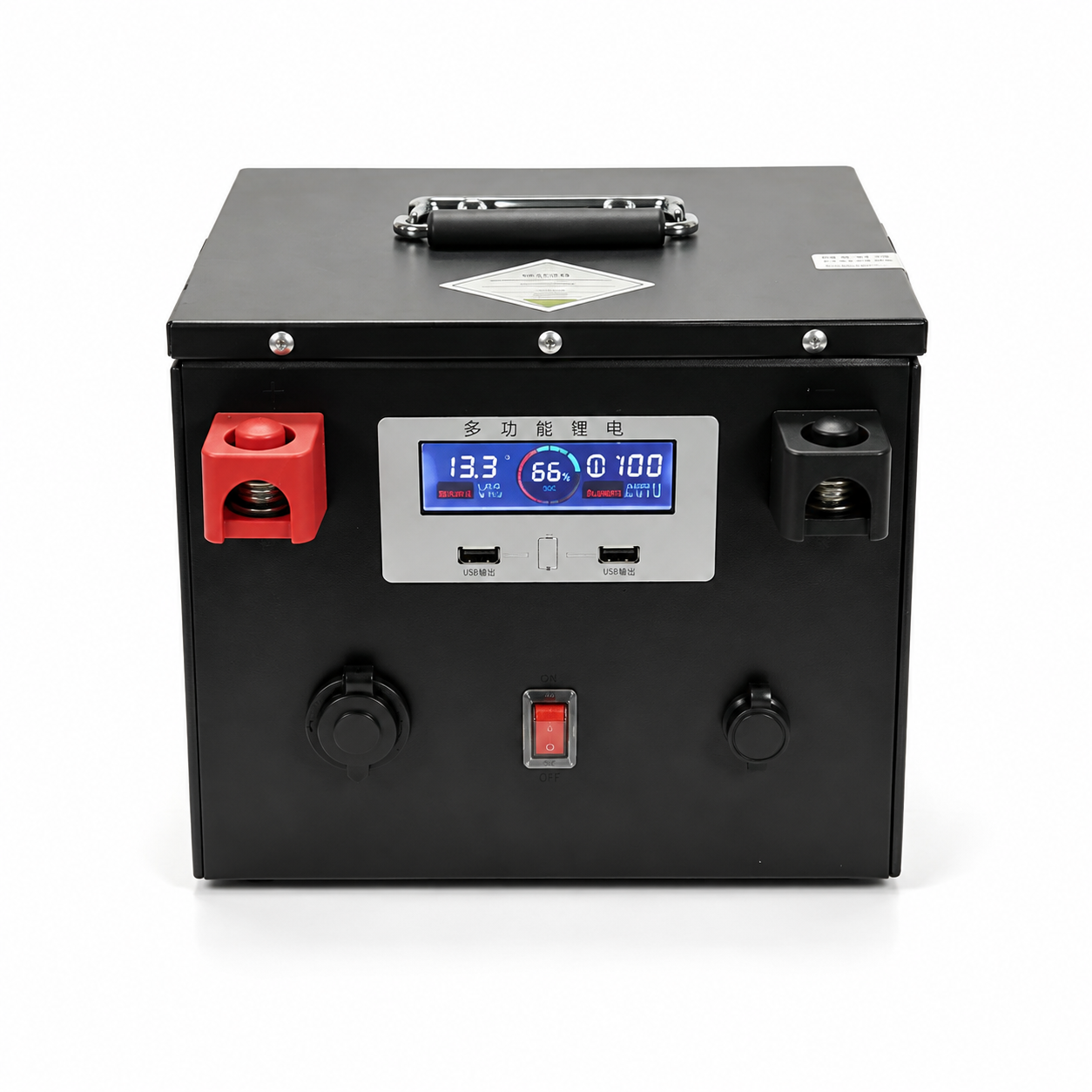 200Ah 48V LiFePO4 Lithium Battery Pack Built-in BMS with Charger for ...