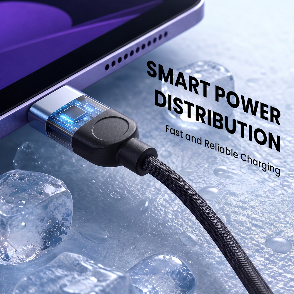 Orashare OC07 3-in-2 140W Fast Charging Cable USB-A/USB-C to Type-C ...