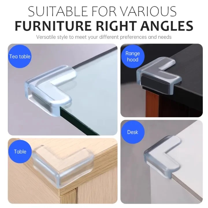 Baby Safety Soft Transparent Protector Table Corner Child Safety Edge ...