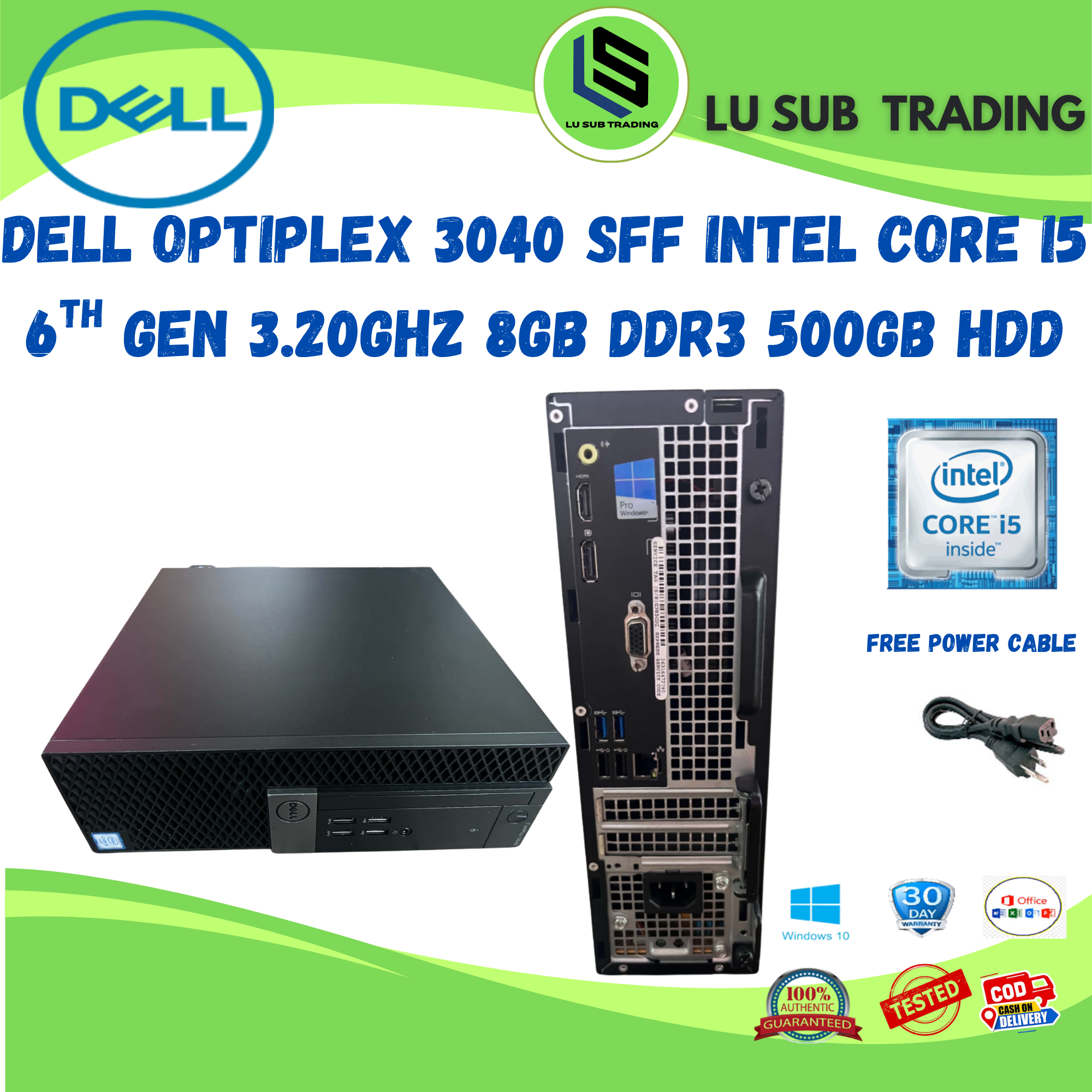 DELL OptiPlex 3040 Core i5 6th GEN 3.20Ghz 8GB DDR3 500GB HDD | Shopee ...