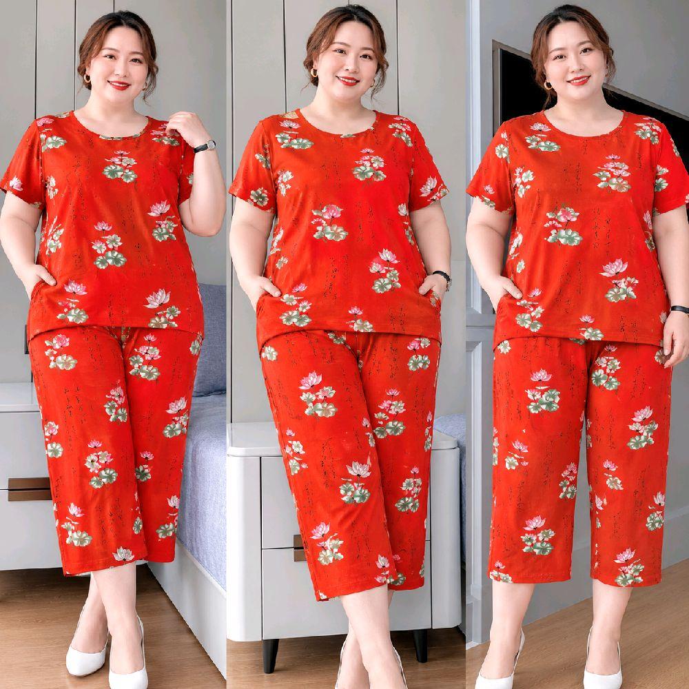 Plus Size Tokong Terno Set - Free Size XL-5XL - Korean Cotton Spandex ...
