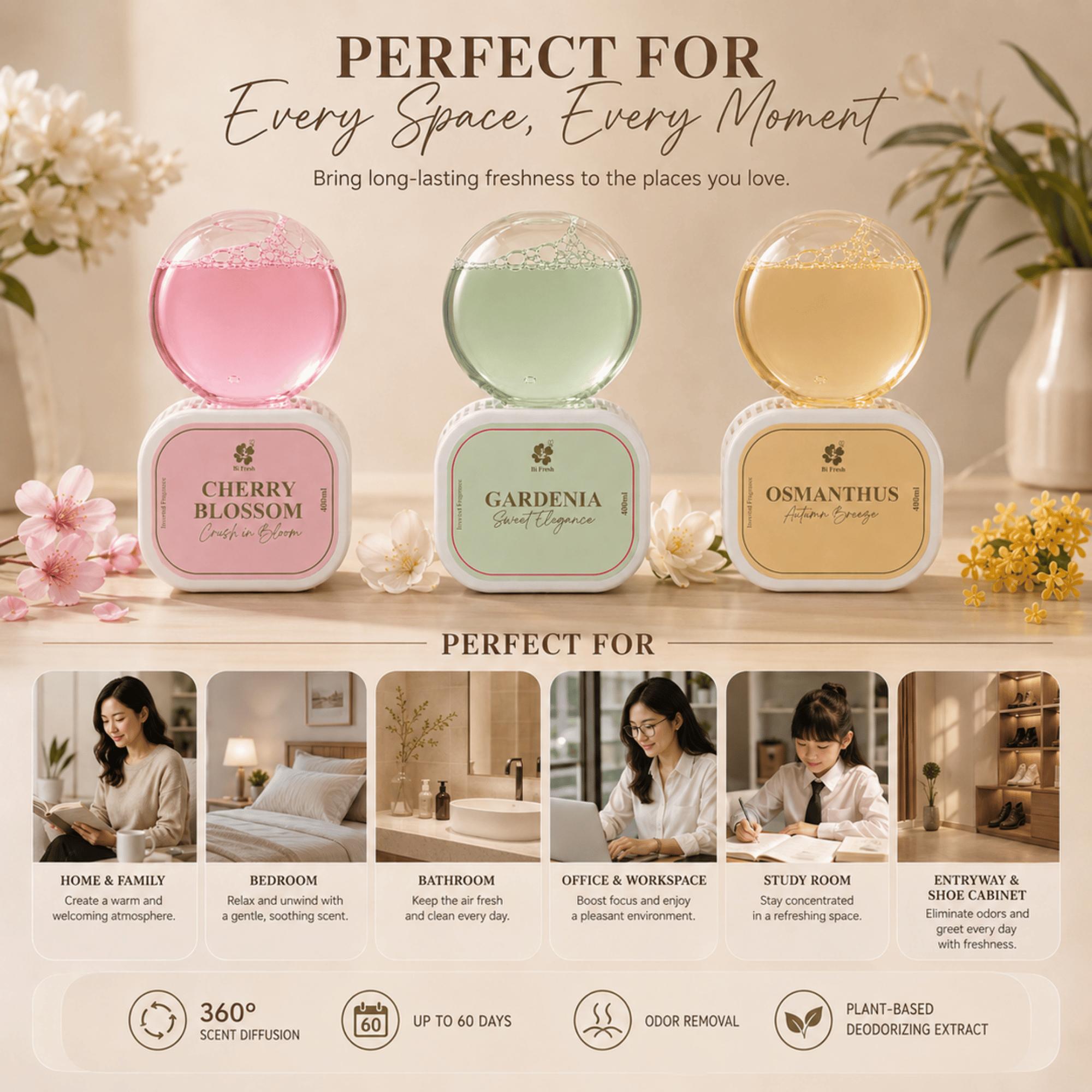 Bi Fresh Inverted Space Fragrance 400ml – Relaxing natural scent ...